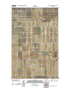 Ninemile Coulee West 2011 topographic map thumbnail