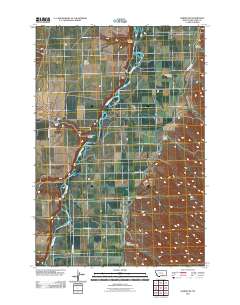 Hardin SW 2011 topographic map thumbnail