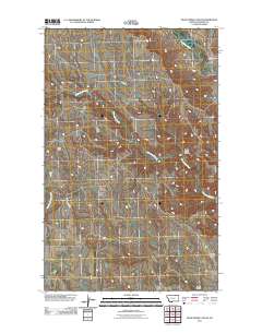 Dead Horse Coulee 2011 topographic map thumbnail