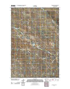 Cohagen SW 2011 topographic map thumbnail