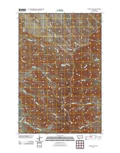 Corral Butte 2011 topographic map thumbnail
