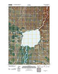 Ennis Lake 2011 topographic map thumbnail