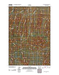 Bear Coulee SW 2011 topographic map thumbnail