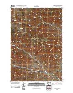 Clubfoot Creek 2011 topographic map thumbnail