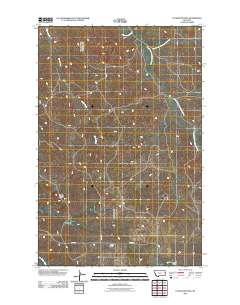 Cluster Buttes 2011 topographic map thumbnail