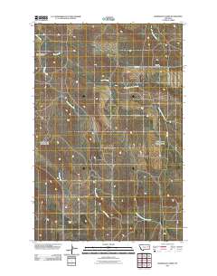 Bearshack Creek 2011 topographic map thumbnail