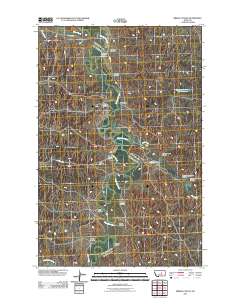 Bridge Coulee 2011 topographic map thumbnail