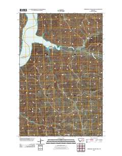 Germaine Coulee East 2011 topographic map thumbnail