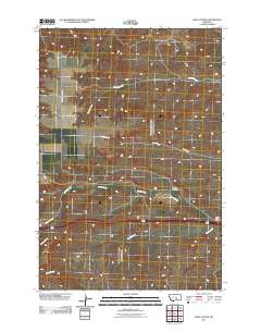 Gails Coulee 2011 topographic map thumbnail