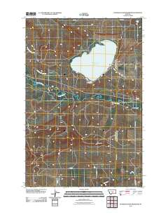 Deadmans Basin Reservoir 2011 topographic map thumbnail