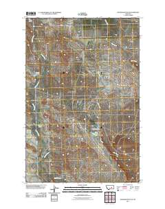 McGinnis Butte SE 2011 topographic map thumbnail