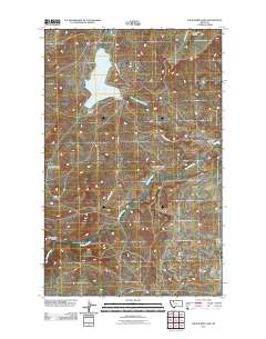Four Horns Lake 2011 topographic map thumbnail