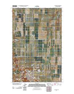 Cut Bank 2011 topographic map thumbnail