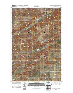 Lone Man Coulee East 2011 topographic map thumbnail