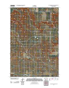 Locomotive Butte SE 2011 topographic map thumbnail