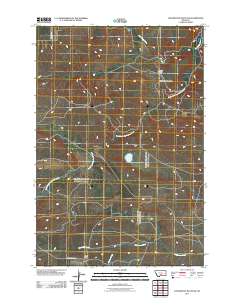Locomotive Butte SW 2011 topographic map thumbnail