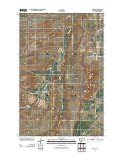 Merino 2011 topographic map thumbnail