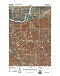 Lignite Creek 2011 topographic map thumbnail