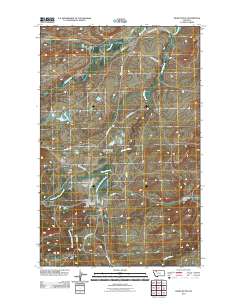 Heart Butte 2011 topographic map thumbnail