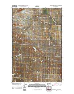 Fort Belknap Agency SE 2011 topographic map thumbnail