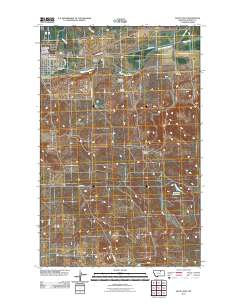 Malta East 2011 topographic map thumbnail