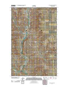 Hauck Coulee 2011 topographic map thumbnail