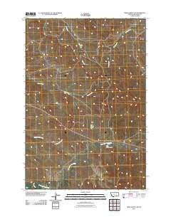 Crow Agency SE 2011 topographic map thumbnail