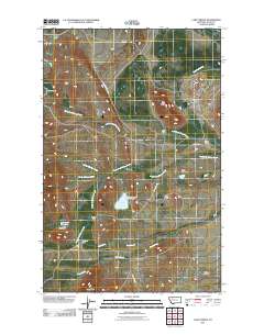 Lake Theboe 2011 topographic map thumbnail