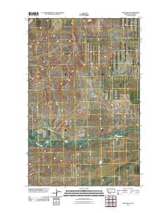 Fort Piegan 2011 topographic map thumbnail
