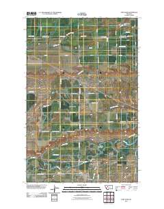 Fort Shaw 2011 topographic map thumbnail