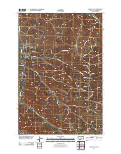 Harper Coulee 2011 topographic map thumbnail