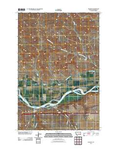 Rosebud 2011 topographic map thumbnail