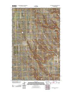 Porcupine Coulee 2011 topographic map thumbnail