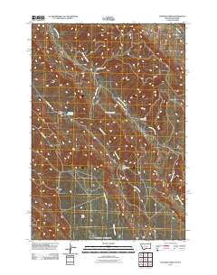 Hunters Creek 2011 topographic map thumbnail