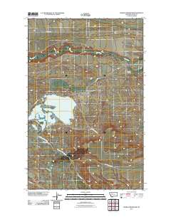 Pishkun Reservoir 2011 topographic map thumbnail