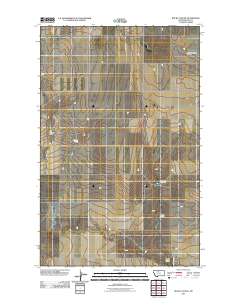 Rocky Coulee 2011 topographic map thumbnail