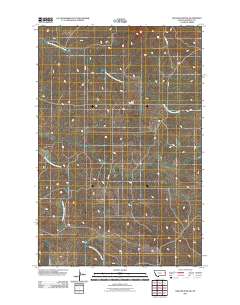 Odland Dam NW 2011 topographic map thumbnail