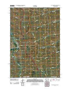 Pass Creek East 2011 topographic map thumbnail