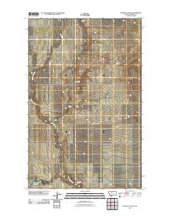 Poverty Coulee 2011 topographic map thumbnail