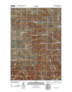 Horse Butte 2011 topographic map thumbnail