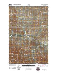 Regnal Coulee 2011 topographic map thumbnail