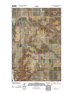 Lonetree Coulee 2011 topographic map thumbnail