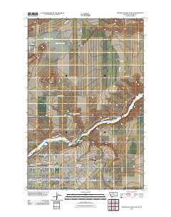 Northeast Great Falls 2011 topographic map thumbnail