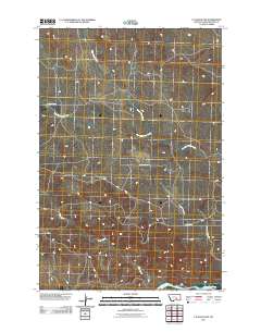 P K Ranch SW 2011 topographic map thumbnail