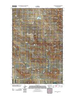 Pigtail Coulee 2011 topographic map thumbnail