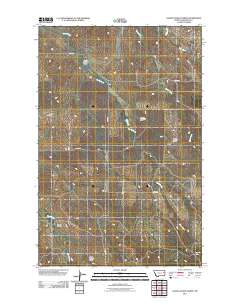 Olson Coulee North 2011 topographic map thumbnail
