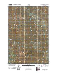 Pocochichee Butte 2011 topographic map thumbnail