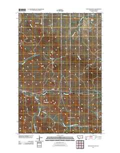 Montague Butte 2011 topographic map thumbnail