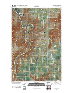 Round Butte 2011 topographic map thumbnail