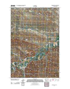 Musselshell 2011 topographic map thumbnail